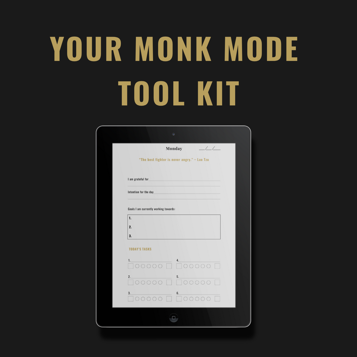 Monk Mode Digital Journal