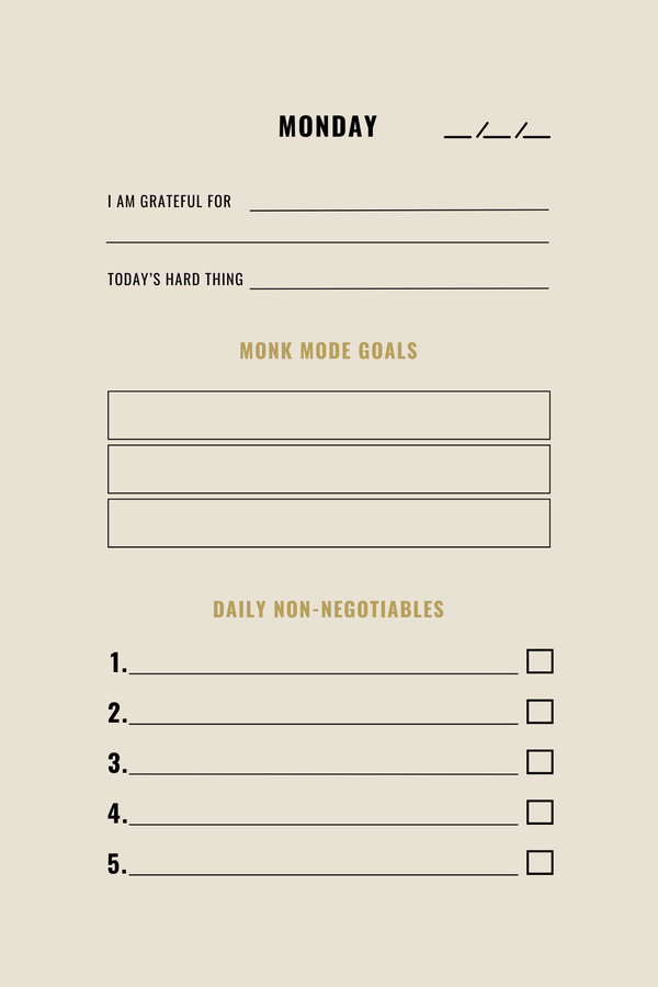 Journal page1 - blank