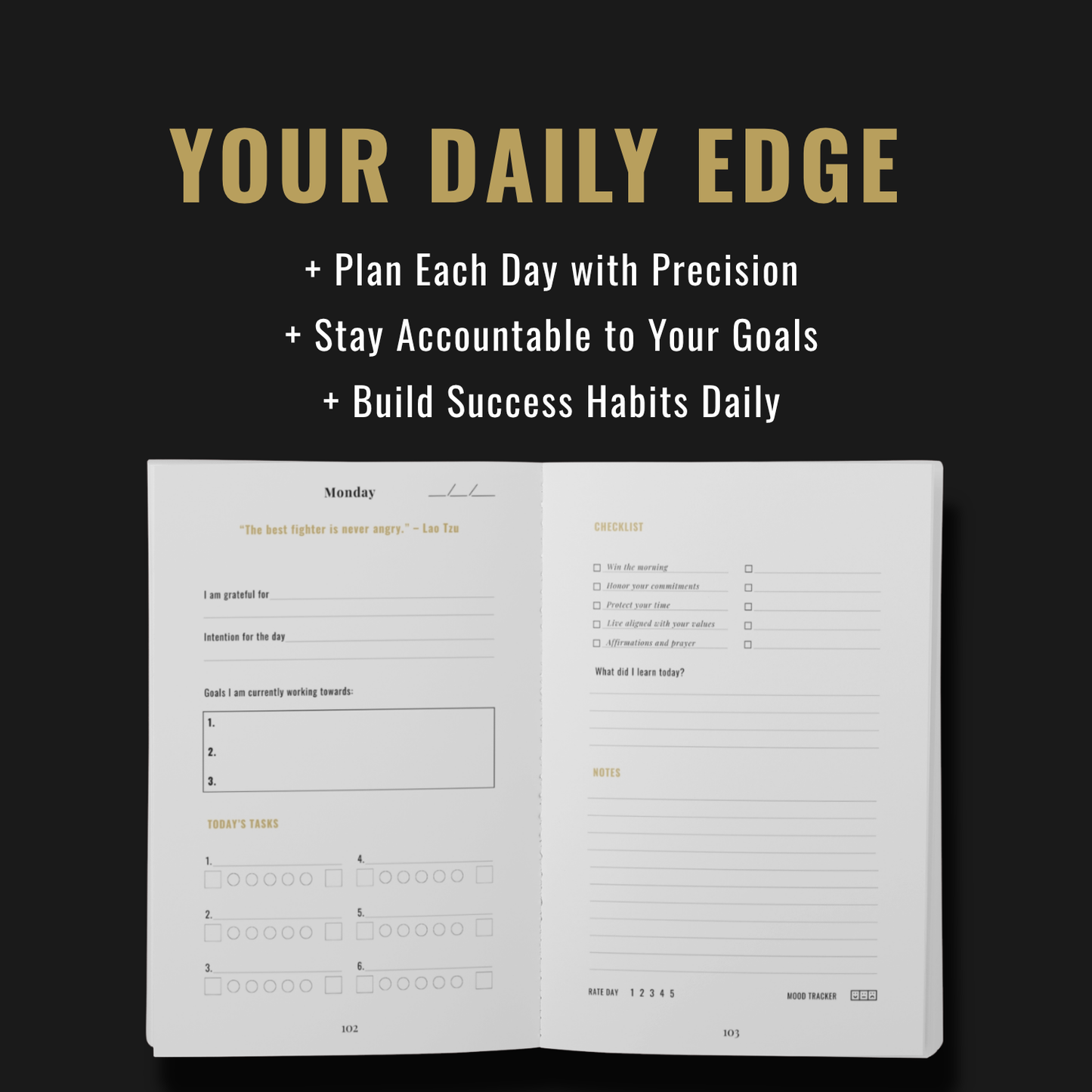 Monk Mode Journal + Discipline Toolkit