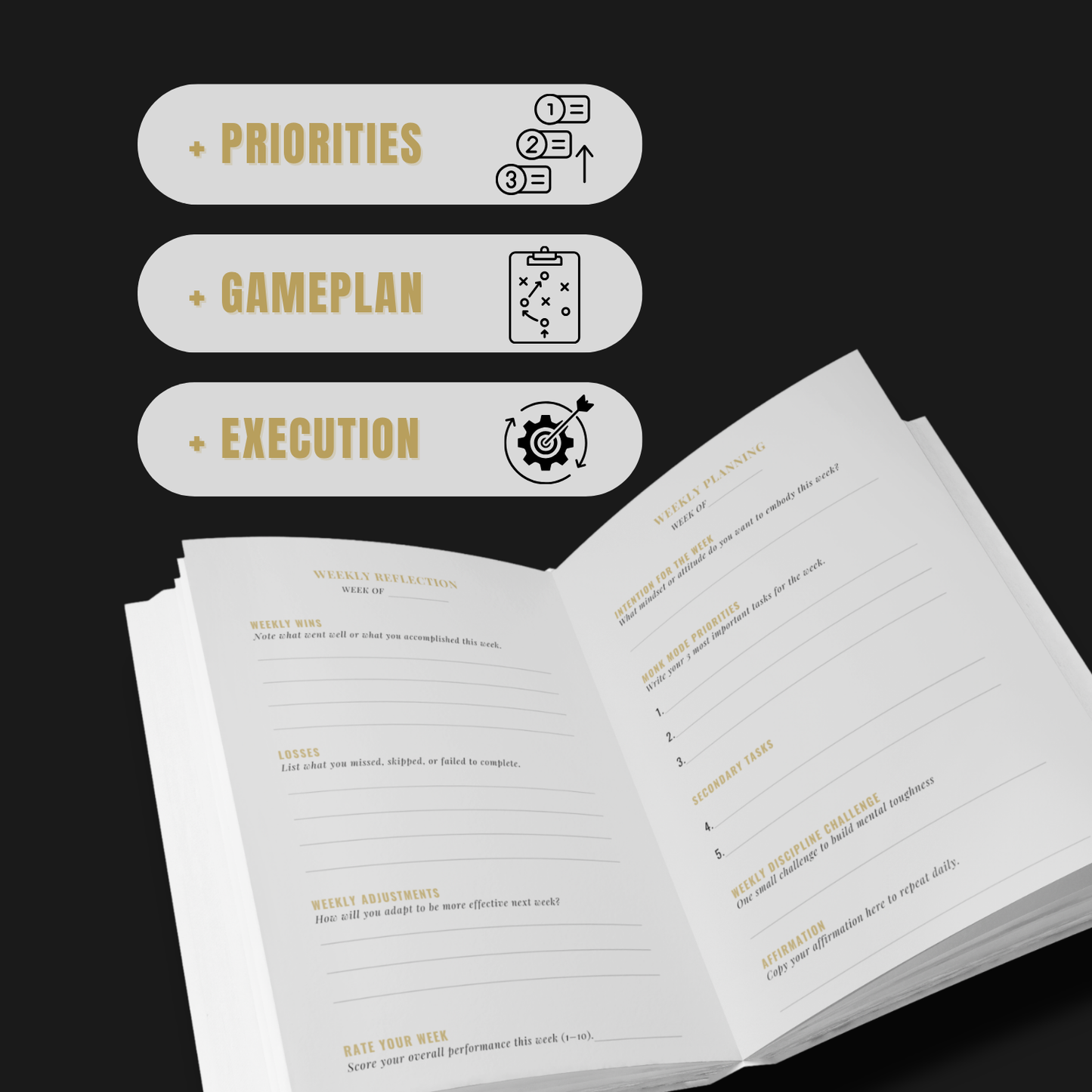 Monk Mode Journal + Discipline Toolkit