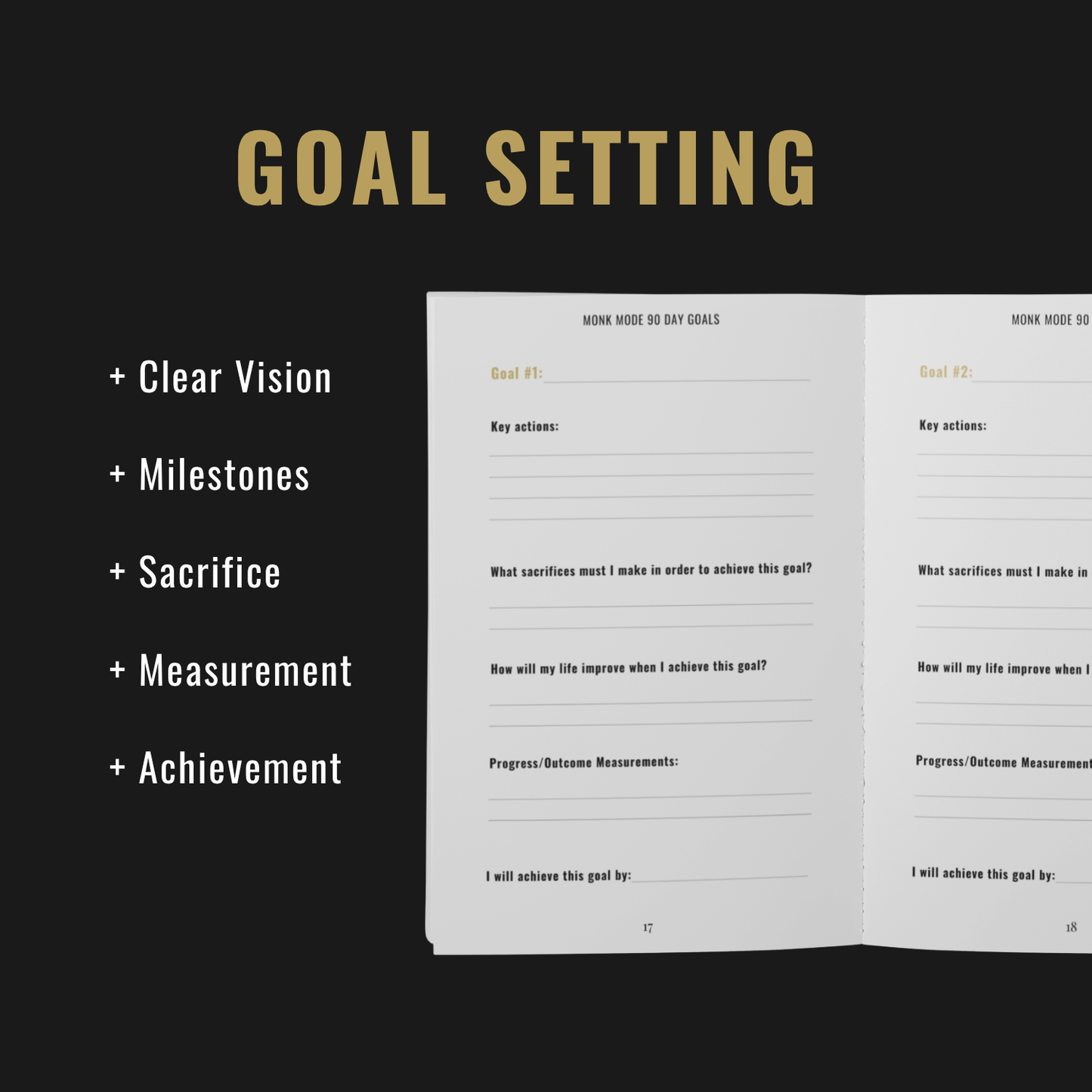 Monk Mode Journal + Discipline Toolkit