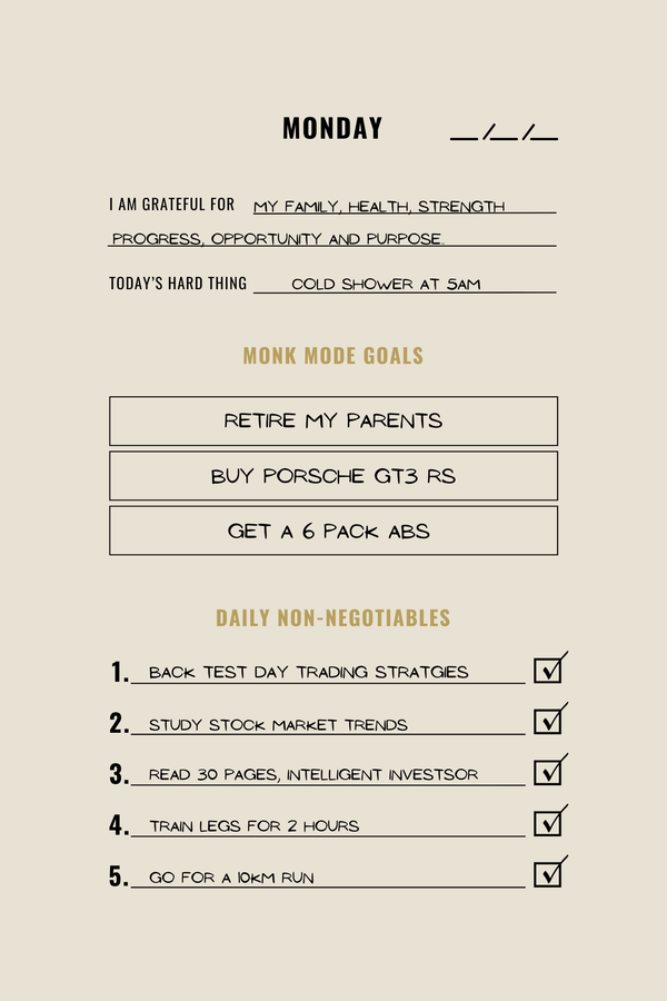 Journal page 1 - filled