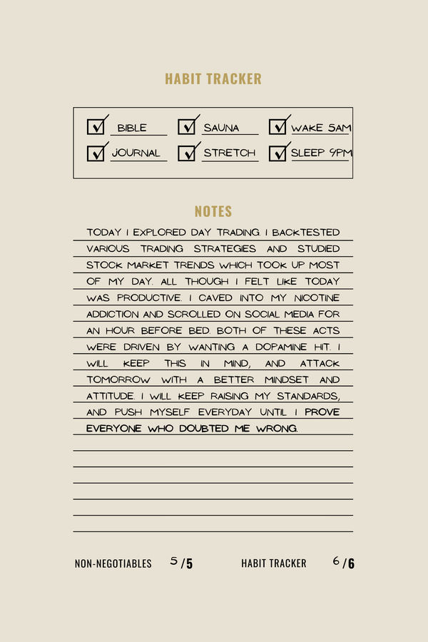 Journal page 2 - filled