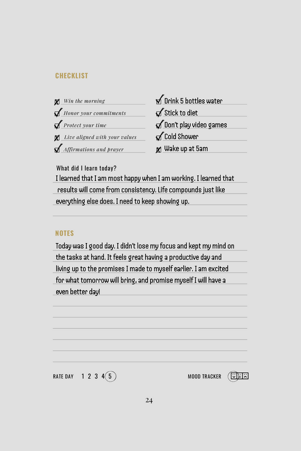 Journal page 2 - filled